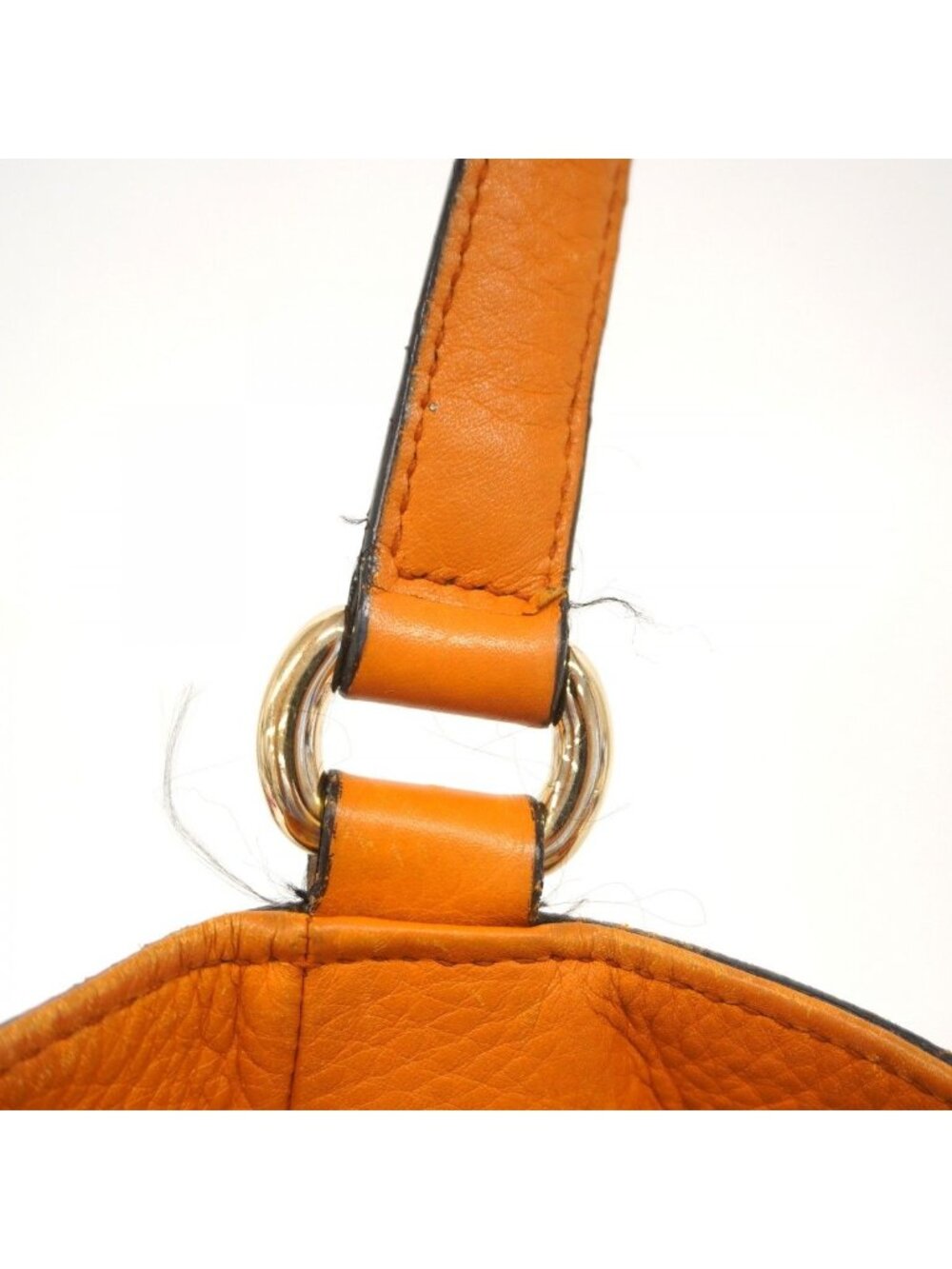 ★SOLD★ Gucci Tote Soho Leather Orange Gold - Picture 8 of 10